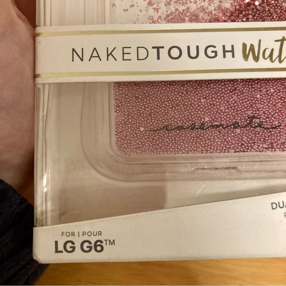 LG G6 Phone Case Pink Sparkle Waterfall Case-Mate New Old Stock - Picture 10 of 11